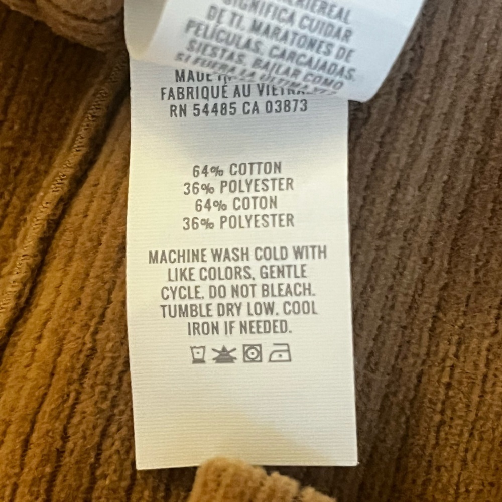Aerie Tan Corduroy Flare Pants Textured Size XS - Picture 9 of 9